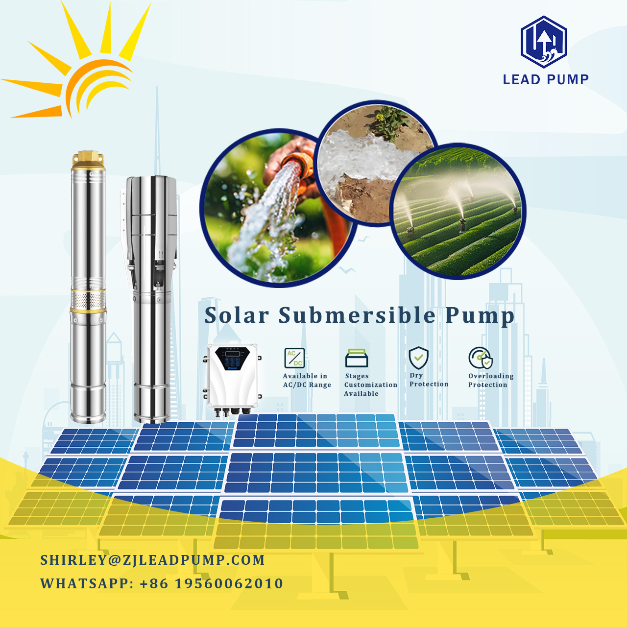 3HP AC DC Solární ponorné čerpadlo bylo úspěšně provozováno ve Vietnamu