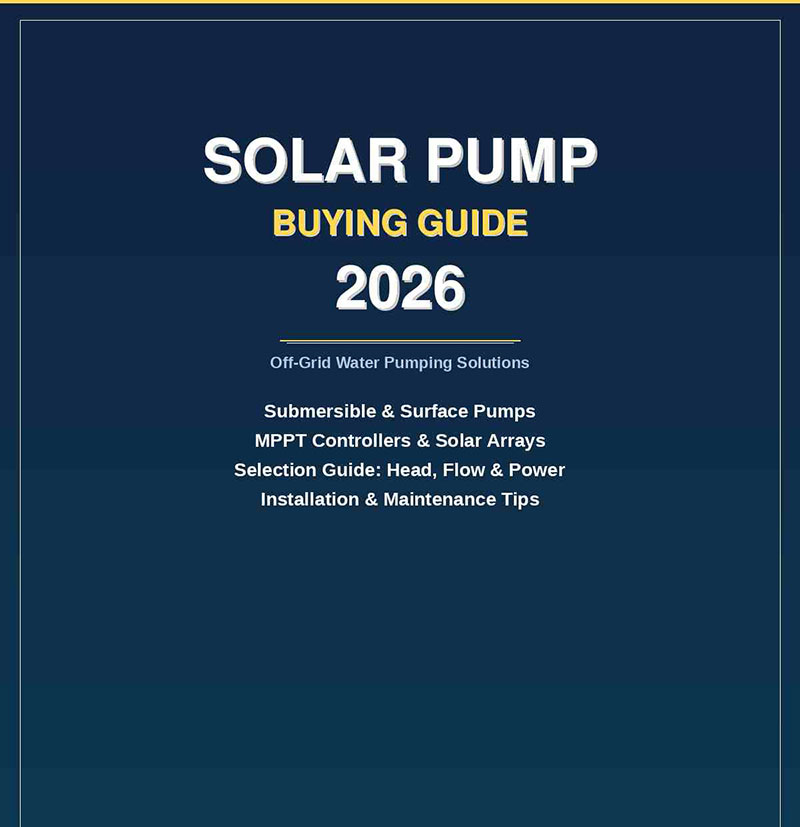 Průvodce nákupem solárního čerpadla 2026