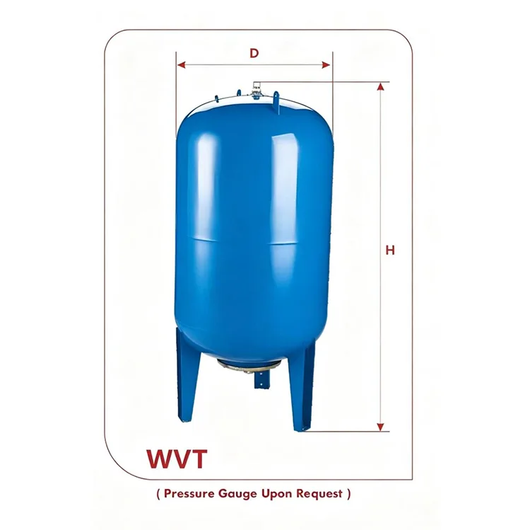 WVT Series vyměnitelná membránová expanzní nádrž (60L–500L, uhlíková ocel)